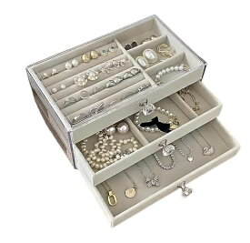 アクセサリー 収納 おしゃれ レディース ジュエリーケース 3段 大容量 アクセサリーボックス 小物入れ 収納ケース 指輪収納 小物入れ 宝石箱 携帯 大人