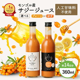 サジージュース 360ml 【お試しサイズ】プレーン ＋ゆず グアマラル サジー シーベリー サジー モンゴル産 砂糖不使用 鉄分 健康ドリンク 美容ドリンク 健康飲料 健康 鉄分補給 栄養補給 健康食品 ビタミンc 妊婦 葉酸 アミノ酸 サジー お試し 母の日