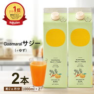 サジー ジュース ＋ゆず 1000ml 【2本セット】サジージュース ゆず味 柚子 グアマラルサジー シーベリー …