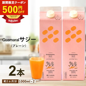 サジー ジュース 1000ml 【2本セット】プレーン サジージュース グアマラルサジー シーベリー サジー 鉄分 健康 栄養 美容ドリンク 無添加 鉄分補給 栄養補給 健康食品 ビタミンc 妊婦 葉酸 アミノ酸 黄酸汁 モンゴル産 母の日