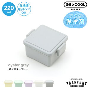 GEL-COOL square S 220ml お弁当箱 ランチボックス おしゃれ 弁当箱 女性 大人 女子 1段 男子 一段 男の子 女の子 食洗機 保冷剤 保冷材一体型 保冷材 ジェルクール 人気 かわいい おすすめ デザート