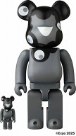 【7月予約】 『EXPO2025公式ライセンス商品』BE@BRICK ミャクミャク (モノクロVer.) 100% & 400%　塗装済…