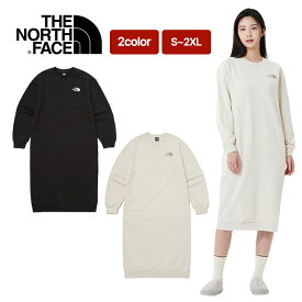 送料無料 THE NORTH FACE W'S ESSENTIAL ONE-PIECE ザノースフェイス 韓国正規品 ワンピース スウェット 柔らかい 大きいサイズ ロング 春 秋 冬 暖かい レディース 女性 女子 おしゃれ 可愛い デイリーユース シンプル カジュアル