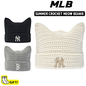 ���ő�2000�~OFF�� �������� �G���G���r�[ MLB SUMMER CROCHET MEOW BEANIE �G���G���r�[ �T�}�[�N���V�F�E�~���I�E�r�[�j�[ KPOP�A�C�h�� ���p �؍��G���G���r�[ �j�b�g�X �t�� 26SS�V�� �X�q �N���V�F��