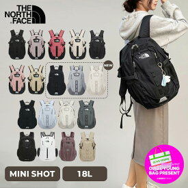 ★9/19〜24 最大1000円クーポン配布中★ ノースフェイス リュック MINI SHOT 韓国ノースフェイス ホワイトレーベル レディース 男女兼用 マザーズバッグ 18L ブラック NM2DS09 【韓国正規品/関税込】