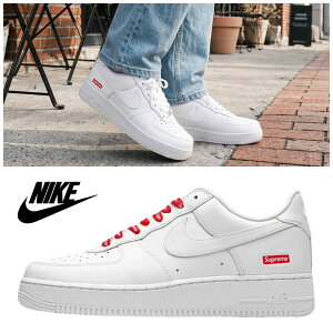 ��10/14~17����ő�1000�~�N�[�|���� �������� �i�C�L �X�j�[�J�[ NIKE AIR FORCE 1 LOW SUPREME CU9225-100 �C �G�A�t�H�[�X1 �V���v���[�� �R���{ ���� �z���C�g ���b�h �X�g���[�g �����Y ���f�B�[�X �j��