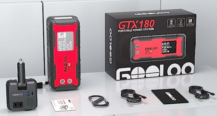 楽天市場】GOOLOO GTX280 ポータブル電源 280Wh12Vジャンプスターター 