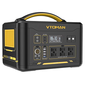 ［中古品］VTOMAN JUMP1000 ポータブル電源 1408Wh ポータブルバッテリー 大容量 リン酸鉄 家庭用 アウトドア バックアップ電源 純正弦波 AC1000W 容量拡張可能 PSE認証済 ジャンプスターター機能