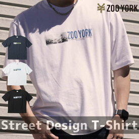 ＼50%OFF SALE／【メーカー直販】【Tシャツ ストリート系 メンズ】ZOO YORK 半袖 ロゴ プリント NYブランド 大きめサイズ対応