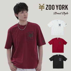 ＼50%OFF SALE／【メーカー直販】【Tシャツ 接触冷感 ストリート】ZOO YORK メンズ 半袖 スノードライ素材 ドライTシャツ 夏 ポリエステル100％ クールタッチ