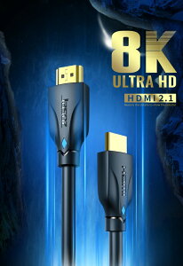 hdmiP[u 3m 8k HDMIP[u ver2.1 EgnCXs[h 48Gbps / 8K 60Hz / HDR / eARCΉ xbVdl 300cm a7mm 2.1Ki Q[~O PC j^[ PS5 PS4 Switch UltraHD i fȂ ݊ 