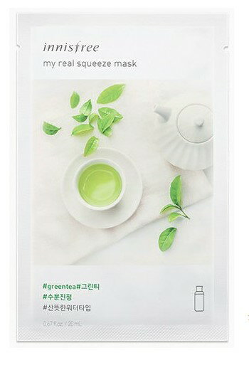 楽天市場 5枚まで ネコポス対応 Innisfree イニスフリーマイ リアル スクイーズ マスクシート グリーンティー1枚 ml スキンケア シートマスク 韓国コスメ プレゼント 母の日 敬老の日 彼女 誕生日 Mahoroba