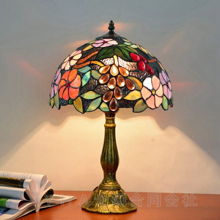 楽天市場】工芸品 ステンドグラスランプ 手作り おしゃれ 高品質 電気 