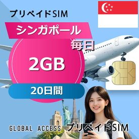 データ通信SIM シンガポール 2GB / 毎日 20日間 プリペイドSIM SIMカード SIMプリー 低速データ無制限 SIM データ専用 SIMBA,DiGi,Telkomsel