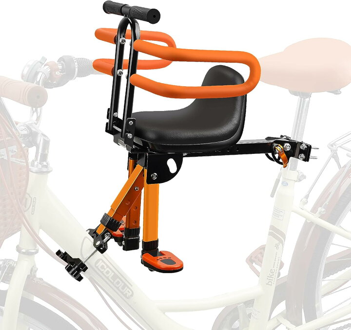 楽天市場】フロントマウント 自転車 ベビーシート 前用 格納式 自転車 