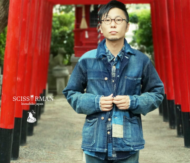 楽天市場】【SCISSORMAN（シザーマン）】1008 KURASHIKI DENIM 