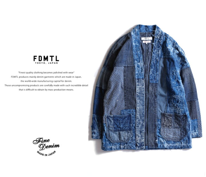 楽天市場】FDMTL fa20jk32u SASHIKO HAORI JACKET 10YR WASH 刺子 