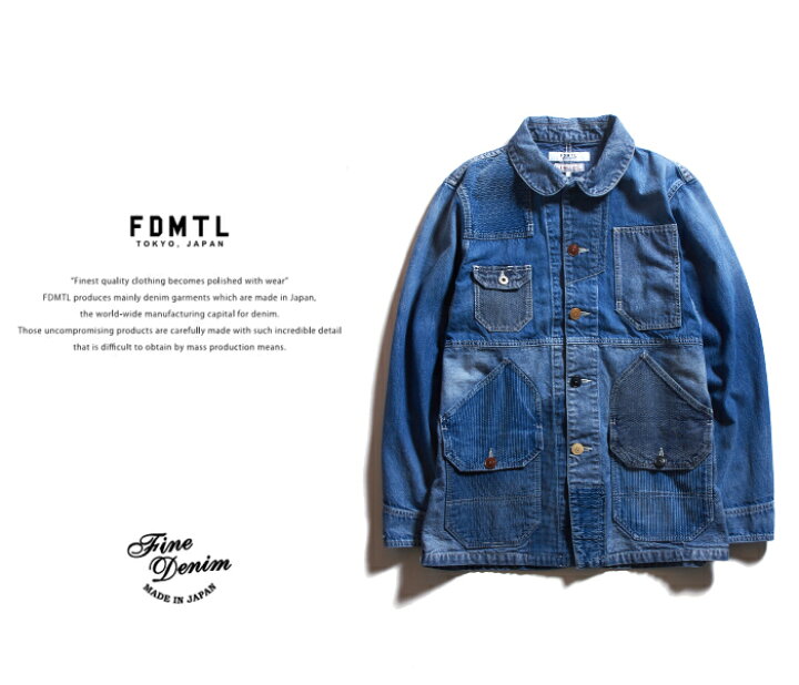 楽天市場】【FDMTL】FDMTL PATCHWORK COVERALL JACKET 3YR WASH パッチ 