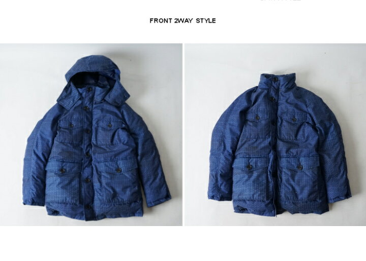 楽天市場】【FDMTL】ot33sa DOWN PARKA BY ZANTER JAPAN SASHIKO 