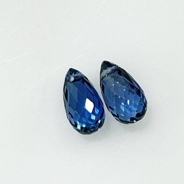 楽天市場】サファイア ブリオレット2個セット（0.74/0.75ct) ルース 