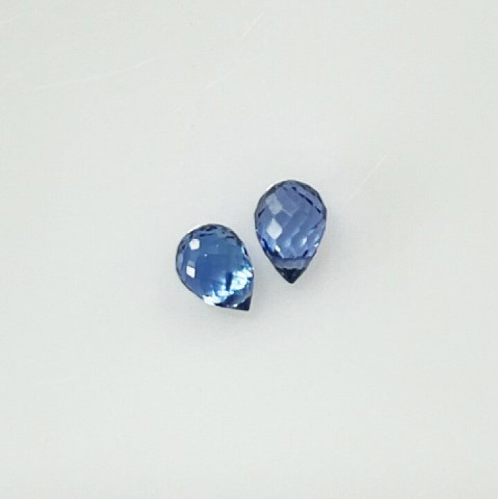 楽天市場】サファイア ブリオレット2個セット 合計1.30ct ルース : gem 