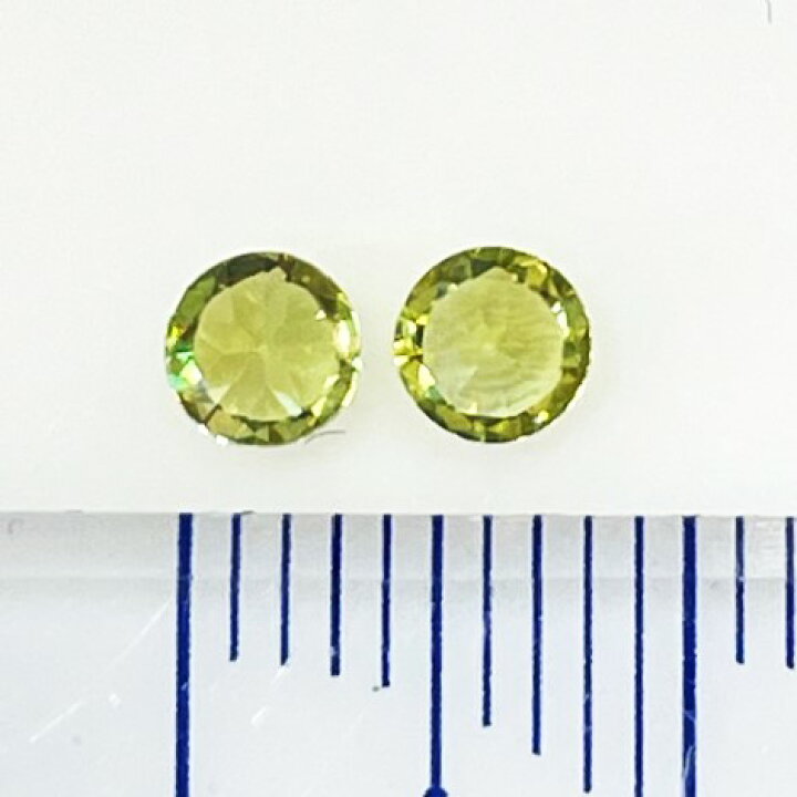 楽天市場】スフェーン ラウンドカット 2個セット 2個合計 0.48ct 
