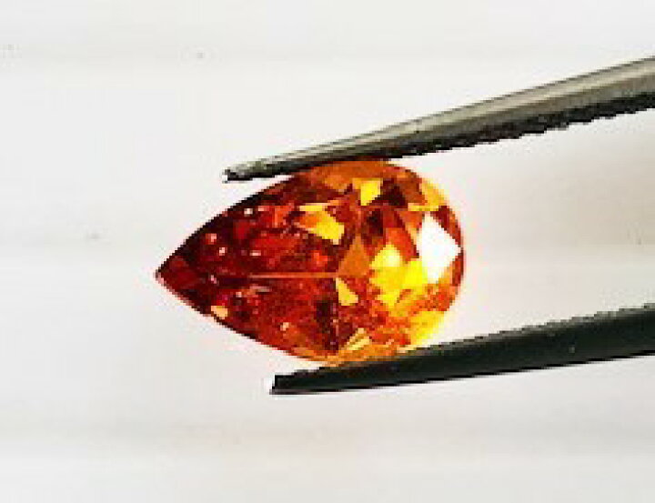楽天市場】スペサタイトガーネット ペアシェイプ3.17ct ガーネット 