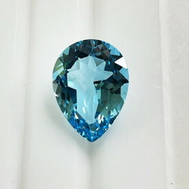 ブルートパーズ　ペアシェイプ9.10ct　ルース　ブラジル産