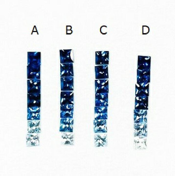 楽天市場】サファイア プリンセスカット ルース2mm カラー  