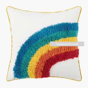 クッションカバー 45×45cm 30×50cm まくらカバー 装飾枕カバー タッセル付き 刺繍 背当てカバー 座布団カバー かわいい 柄無地 シンプル 高級感 在宅勤務 マルチカラークッションカバー 秋冬