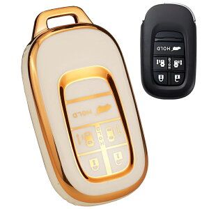送料無料 ONTTO ホンダ専用設計 スマートキーケース 本田に適用 5ボタン 両側スライドドア キーカバー 保護 電気メッキ キーバッグ Honda 新型ステップワゴンRP6 RP7 RP8 オデッセイ 2021年 エリシ