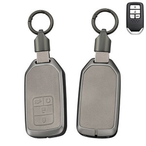 送料無料 ontto ホンダ用 キーケース 保護 キーバッグ 本田 キーカバー 亜鉛合金+PUレザー Honda フリードオデッセイ ヴェゼル ステップワゴン エリシオンe:HEV等に適応 キーボックス 金属バック