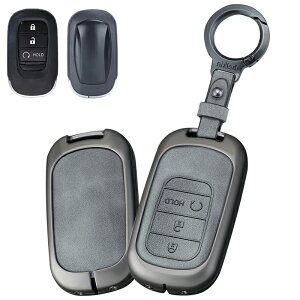 「送料無料」ontto 本田に適合 スマートキーケース 高級感 キーバック 軽量 丸形バックル オシャレ 高品質 Hondaキー 保護 カバー ホンダ用 シビック アコード ヴェゼル RV3 e:HEV VEZEL RV3 RV4等に適