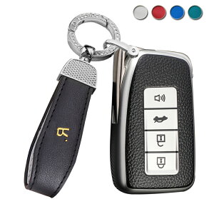 送料無料 ONTTO レクサス向けの キーバッグ 4ボタン Rマーク 革製バックル 可愛い 金属光沢 キーカバー EXUSに適応 GS10系 IS30系 NX10系 RC10系 RX20系等 車用 キーバッグ 汚れ 傷防止 落ちにくい 手触