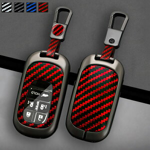 送料無料 ontto ホンダに適合 両側スライドドア スマートキーケース キーカバー キーホルダー 亜鉛合金+カーボン柄 本田 新型ステップワゴンRP6 RP7 RP8 オデッセイ 2021年 エリシオン2022年等に適