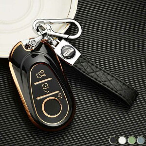 送料無料 ONTTO メルセデス・ベンツに適合 スマート キーケース 全面保護 Benzに適応 キーカバー 電気メッキ キーホルダー W223 S320l S350l S400L S450L S500L等に適用 車用 リモコンキーカバー 弾力性