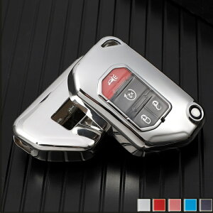 �������� ontto JEEP �܂肽���ݎ� �L�[�P�[�X �S�ʕی� �L�[�z���_�[ �I�V���� �X�}�[�g �L�[�J�o�[ �������� �W�[�v �O���f�B�G�[�^�[ JT �����O���[ JL Jeep Wrangler 2018-2021���ɓK�p �ԗp �L�[��