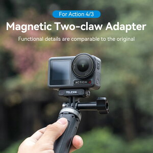 TELESIN DJI Action 3 4p C2܃A_v^[ 1/4Xbhjo[T|[g DJI Action 4 3JANZT[p