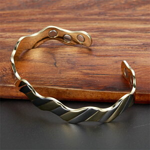 純銅製ジュエリー 純銅磁気ブレスレット エネルギーマグネット付き 磁気ブレスレット ストレス解消 減量 痩身 調節可能 健康エネルギー 高磁石 瞑想 ヨガ 銅ブレスレット