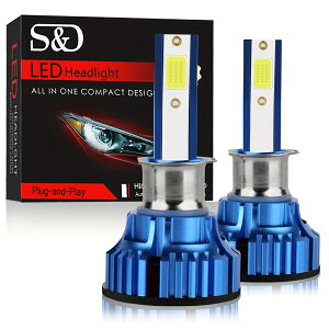 2�Z�b�g H1 H3 H4 H7 LED �L�����o�X H8 H11 HB3 9005 HB4 9006 LED �I�[�g�����v �~�j 60W 20000LM �ԗp�d�� �����ԗp CSP�`�b�v