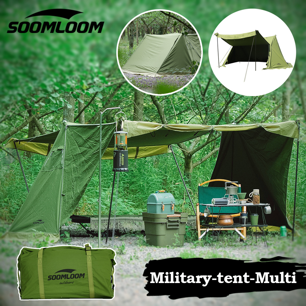 楽天市場】SOOMLOOM ミリタリーテント Military tent Multi 煙突穴付き