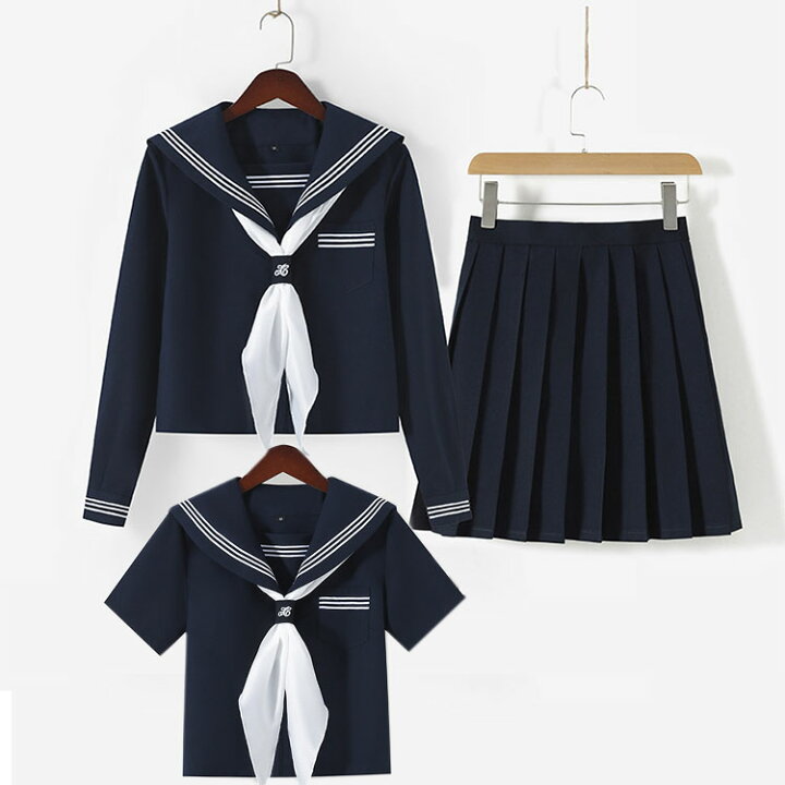 楽天市場】【送料無料】セーラー服 3点セット女子高校 コスプレ 上下  