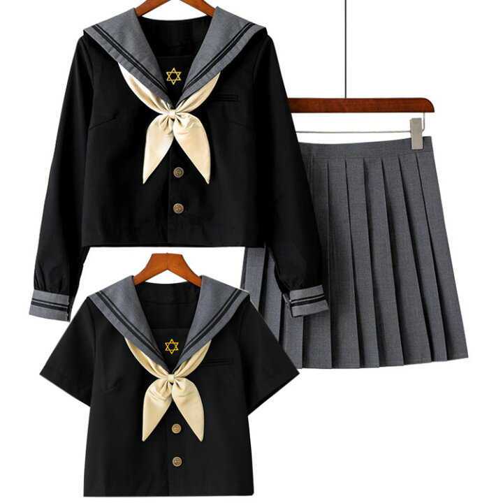 楽天市場】セーラー服 3点セット女子高校 コスプレ 上下セット 長袖  