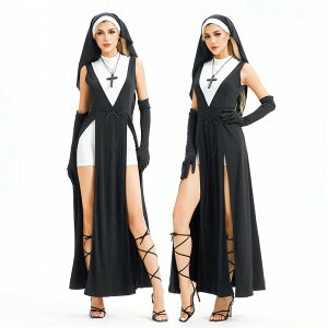 ハロウィン コスプレ 仮装 シスター ハロウィンコスプレ 大人 女性 可愛い 大きいサイズ セクシー レディース 修道院 修道女 修道士 聖女 牧師 かわいい 衣装 コスチューム ハロウィン仮装
