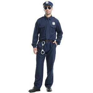 ハロウィン コスプレ 衣装 メンズ 警察官 制服 コスチューム ヒーロー 風 治安教官 風 長袖 セット 仮装 パーティー イベント用