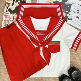 セーラー服 長袖 3点セット女子高校 コスプレ 上下セット 長袖セット 半袖セット プリーツスカート 大きいサイズあり ミニスカート スクール 制服 女子高生 高校生 学生服 文化祭 学園祭 コスプレ ハロウィン 仮装 コスチューム　人気JK制服 クリスマス