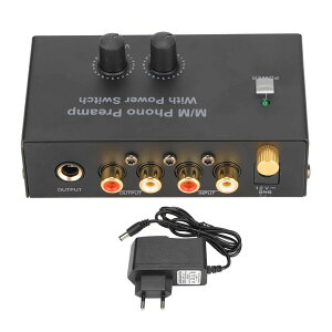 PP500P Phono�v���A���v�v���t�F�b�V���i����m�C�Y���샌�R�[�h�v���[���[�v���A���vDC 12V�A�_�v�^�[�t��EU�v���O100�`240V