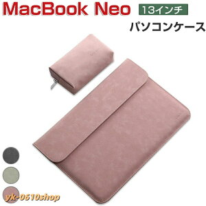 Apple MacBook Neo 13�C���` �P�[�X 2026���f�� PU���U�[�� �d�����[�|�[�`�t�� ���X�����̏o����O�o���̎����^�тɕ֗��ȃo�b�O�^ �}�b�N�u�b�N PC�o�b 13�^ �l�I