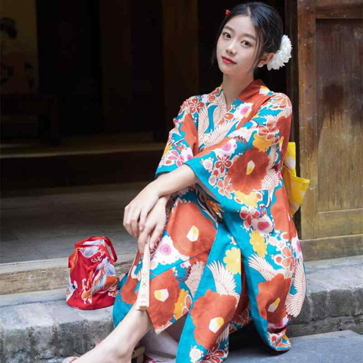 楽天市場】レディース ファッション 和 かわいい 夏 女性 レトロ 着物 