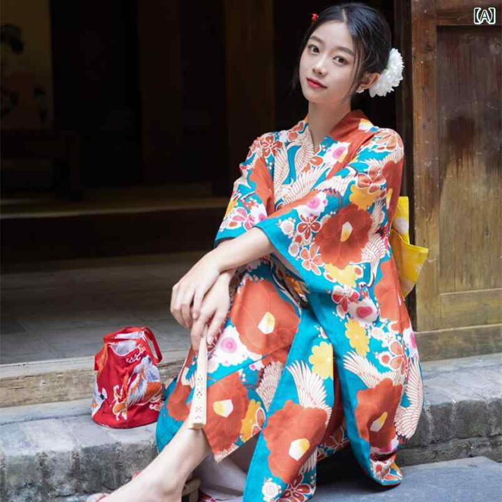 楽天市場】レディース ファッション 和 かわいい 夏 女性 レトロ 着物 